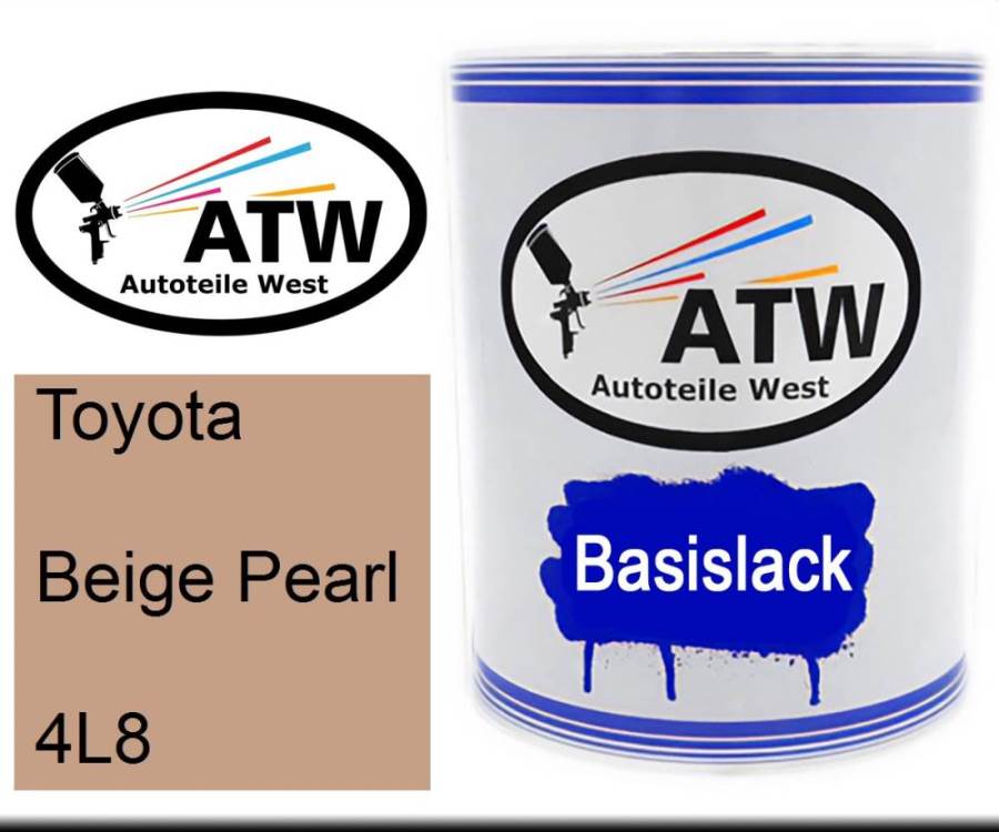 Toyota, Beige Pearl, 4L8: 1L Lackdose, von ATW Autoteile West.